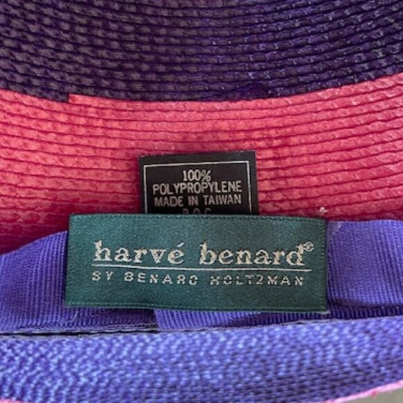 HARVE BENARD Wide Brim Sun Vintage Hat Purple Pink main image 14